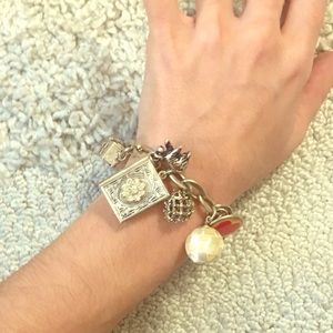Juicy Couture sterling silver charm bracelet
